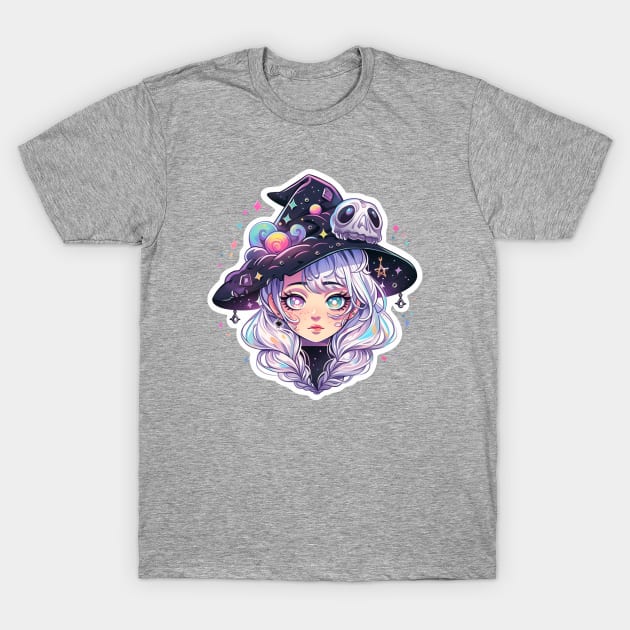 Cute Kawaii Pastel Witch T-Shirt by DarkSideRunners